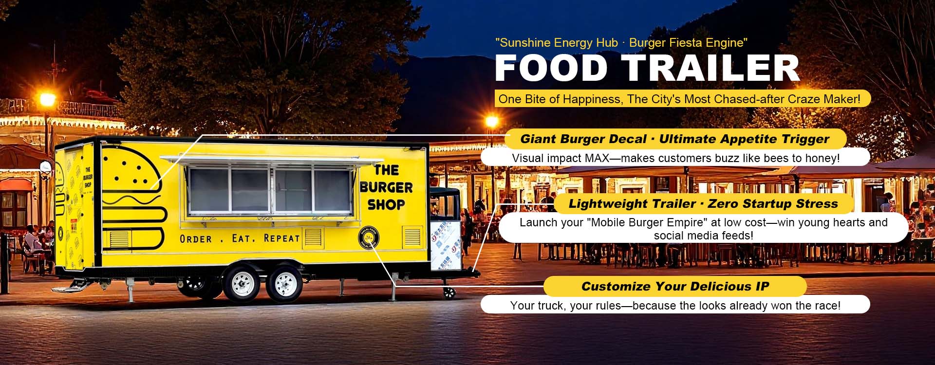 खाद्य ट्रेलर निर्माता ट्रक