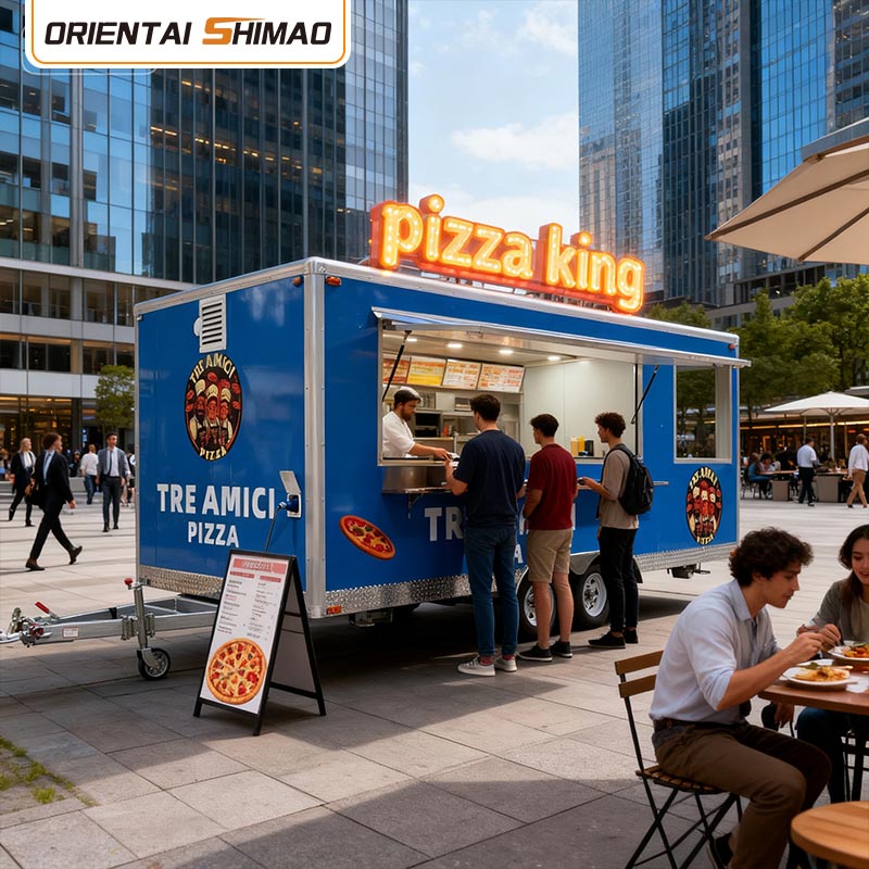 बीबीक्यू फ़ूड ट्रक ट्रेलर