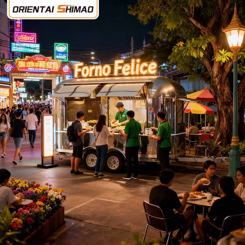 फ़ूड ट्रेलर फुल किचन के साथ सस्ता फ़ूड ट्रक छोटा फ़ूड ट्रेलर फ़ूड ट्रक