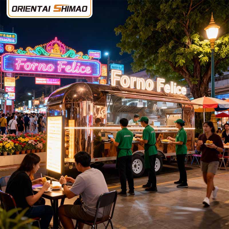 खाद्य ट्रक उपकरण वाणिज्यिक रसोई उपकरण खानपान मोबाइल खाद्य ट्रेलर खाद्य ट्रक