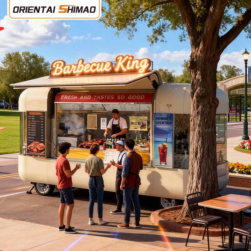 हॉट डॉग कार्ट हॉटडॉग स्टैंड फास्ट फूड स्टॉल कैटरिंग स्ट्रीट फूड ट्रेलर वाणिज्यिक खाद्य ट्रक
