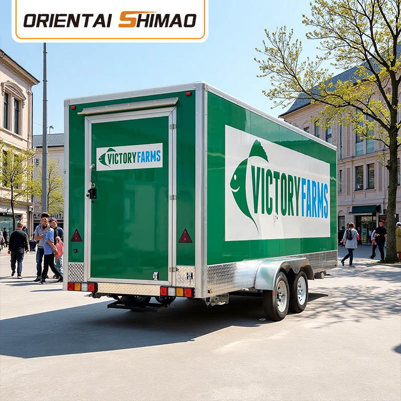 जैविक सलाद खाद्य ट्रक