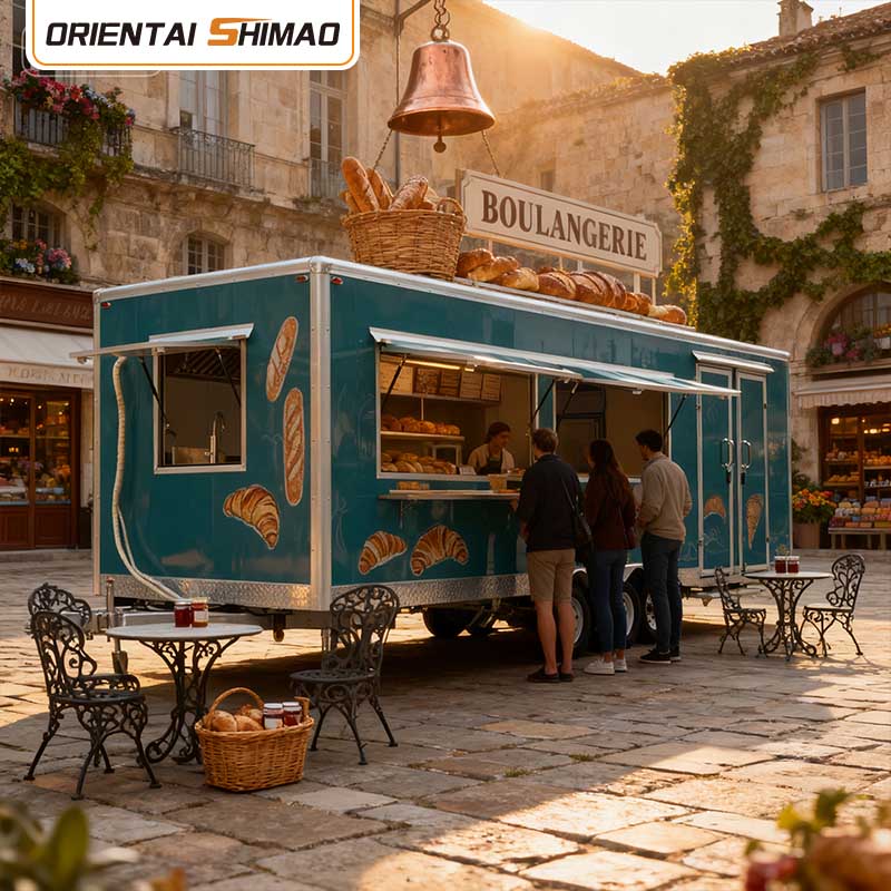 स्क्वायर मोबाइल किचन ट्रेलर